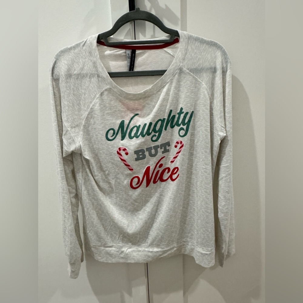 Boutique Naughty Or Nice Large Sweatshirt. 🎄❄️